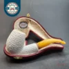 MBSD Meerschaum Deluxe, Bent Egg Block Meerschaum Pipe, Briar-Mortis [SOLD OUT]