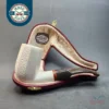 MBSD Meerschaum Deluxe Stacked Panel Block Meerschaum Pipe