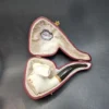 MBSD Meerschaum Deluxe Natural, Freehand Block Meerschaum Pipe, Briar-Mortise - Image 3