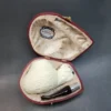 MBSD Meerschaum Spigot, Double Mounted Silver Block Meerschaum Pipe, Fitted Case [SOLD OUT] - Image 3