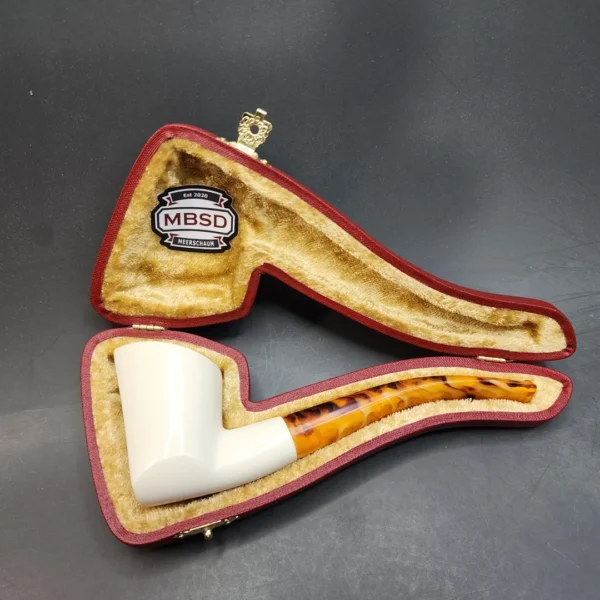 MBSD Meerschaum Small Sitter Block Meerschaum Pipe, Fitted Case [SOLD OUT] - Image 3