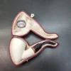 MBSD Meerschaum Deluxe, Bent Pickaxe Block Meerschaum Pipe, Briar-Mortis [SOLD OUT] - Image 3