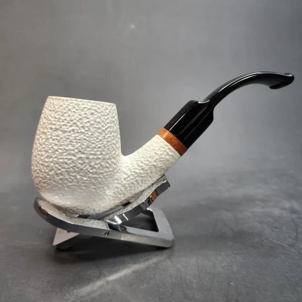 MBSD Meerschaum Deluxe, Bent Apple Block Meerschaum Pipe, Briar-Mortis [SOLD OUT] - Image 4
