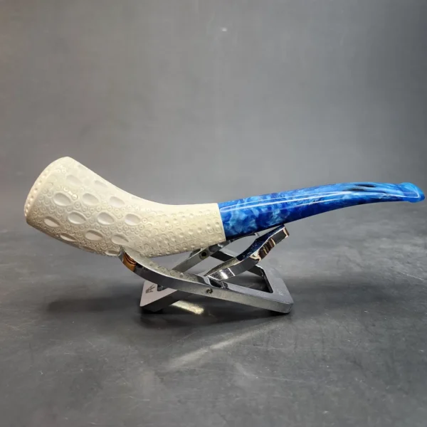 MBSD Meerschaum Horn Block Meerschaum Pipe, Fitted Case [SOLD OUT] - Image 4