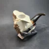 MBSD Meerschaum Deluxe Natural, Freehand Block Meerschaum Pipe, Briar-Mortise - Image 4