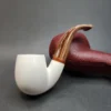 MBSD Meerschaum Deluxe, Bent Apple Block Meerschaum Pipe, Briar-Mortis [SOLD OUT] - Image 4