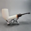 MBSD Meerschaum Deluxe, Stacked Bent Billiard Block Meerschaum Pipe, Briar-Mortis [SOLD OUT] - Image 4