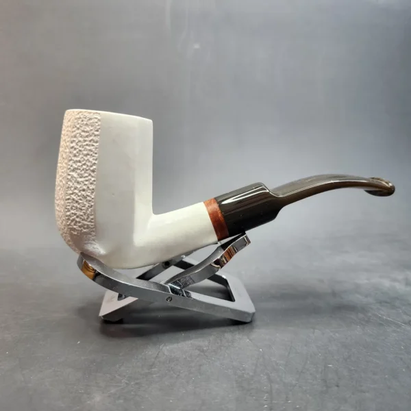 MBSD Meerschaum Deluxe Stacked Panel Block Meerschaum Pipe - Image 4