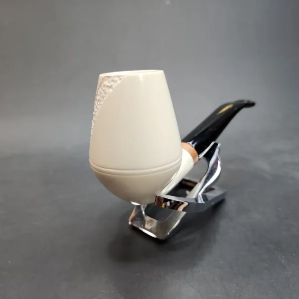MBSD Meerschaum Deluxe Bent Rhodesian Block Meerschaum Pipe, Briar-Mortis [SOLD OUT] - Image 5