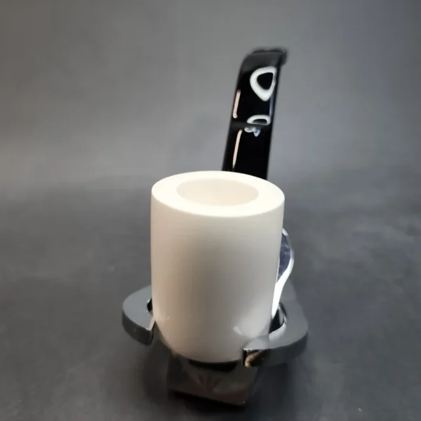MBSD Meerschaum Deluxe, Bent Billiard Block Meerschaum Pipe, Briar-Mortis [SOLD OUT] - Image 5