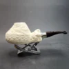 MBSD Meerschaum Spigot, Double Mounted Silver Block Meerschaum Pipe, Fitted Case [SOLD OUT] - Image 5