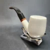 MBSD Meerschaum Deluxe, Marble Billiard Apple Block Meerschaum Pipe, Briar-Mortis [SOLD OUT] - Image 5