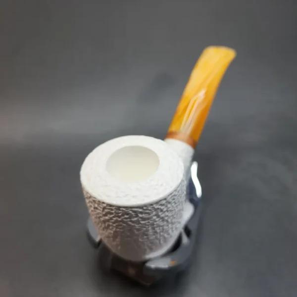 MBSD Meerschaum Deluxe, Bent Billiard Block Meerschaum Pipe, Fitted Case [SOLD OUT] - Image 5