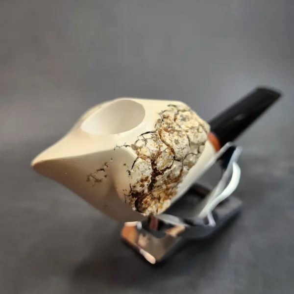 MBSD Meerschaum Deluxe Natural, Freehand Block Meerschaum Pipe, Briar-Mortise [SOLD OUT] - Image 5