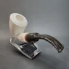 MBSD Meerschaum Deluxe, Bent Pickaxe Block Meerschaum Pipe, Briar-Mortis [SOLD OUT] - Image 5