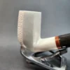 MBSD Meerschaum Deluxe Stacked Panel Block Meerschaum Pipe - Image 5