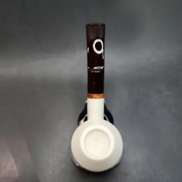 MBSD Meerschaum Deluxe, Bent Rhodesian Block Meerschaum Pipe, Briar-Mortis [SOLD OUT] - Image 6
