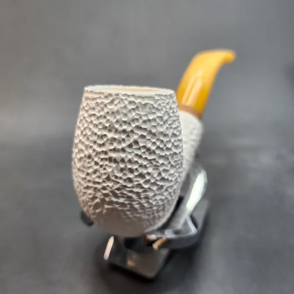 MBSD Meerschaum Deluxe, Bent Egg Block Meerschaum Pipe, Briar-Mortis [SOLD OUT] - Image 6