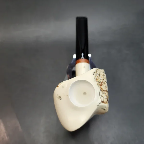 MBSD Meerschaum Deluxe Natural, Freehand Block Meerschaum Pipe, Briar-Mortise [SOLD OUT] - Image 6