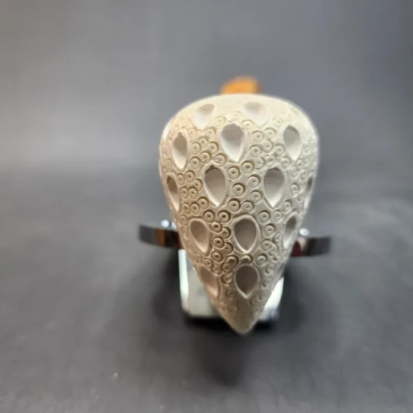 MBSD Meerschaum Lattice Acorn Block Meerschaum Pipe, Fitted Case [SOLD OUT] - Image 6