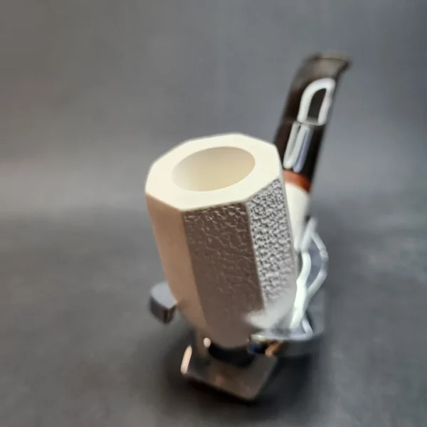 MBSD Meerschaum Deluxe Stacked Panel Block Meerschaum Pipe - Image 6