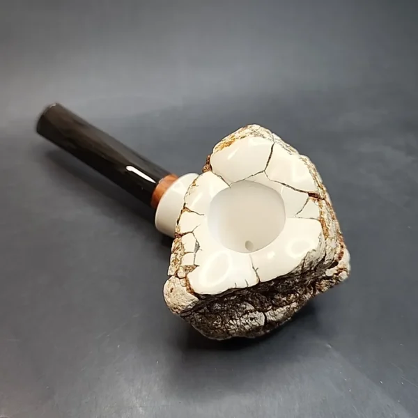 MBSD Meerschaum Deluxe Natural, Freehand Block Meerschaum Pipe, Briar-Mortis [SOLD OUT] - Image 6
