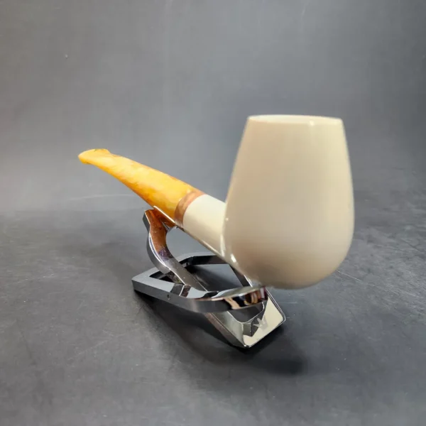 MBSD Meerschaum Deluxe Slightly Bent Egg, Block Meerschaum Pipe [SOLD OUT] - Image 7