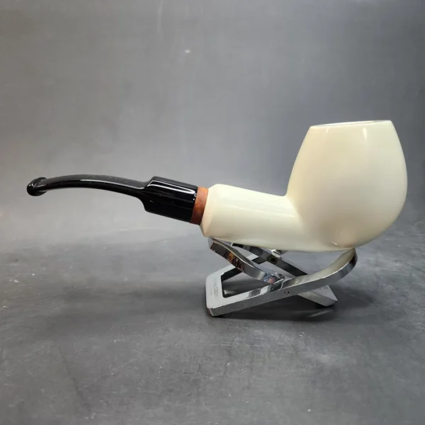 MBSD Meerschaum Deluxe, Large Bent Apple Block Meerschaum Pipe, Briar-Mortis [SOLD OUT] - Image 7