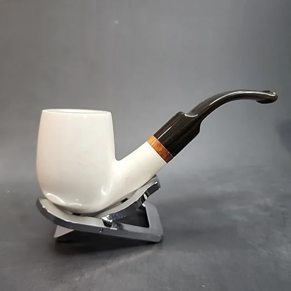 MBSD Meerschaum Deluxe, Marble Billiard Apple Block Meerschaum Pipe, Briar-Mortis [SOLD OUT] - Image 7