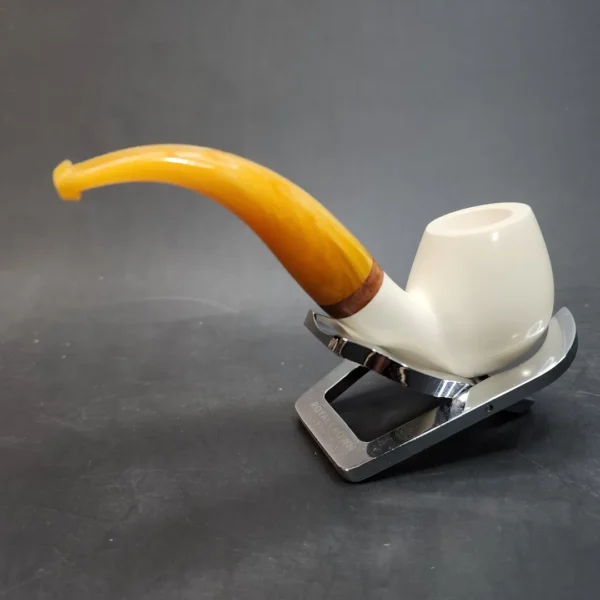 MBSD Meerschaum Deluxe, Bent Apple Block Meerschaum Pipe, Briar-Mortis [SOLD OUT] - Image 7
