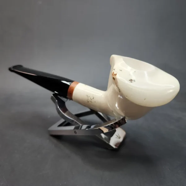 MBSD Meerschaum Deluxe Natural, Freehand Block Meerschaum Pipe, Briar-Mortise [SOLD OUT] - Image 7