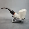 MBSD Meerschaum Deluxe, Bent Pickaxe Block Meerschaum Pipe, Briar-Mortis [SOLD OUT] - Image 7