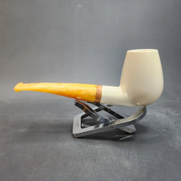 MBSD Meerschaum Deluxe Slightly Bent Egg, Block Meerschaum Pipe [SOLD OUT] - Image 8