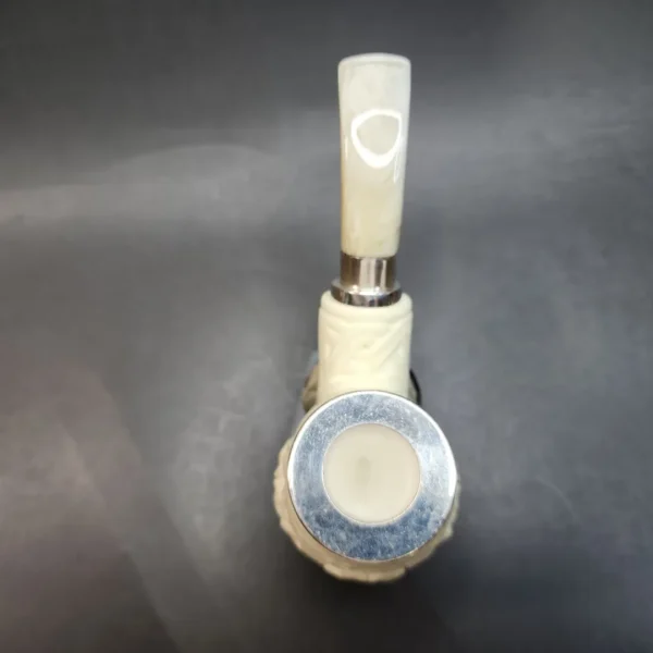 MBSD Meerschaum Spigot, Triple Mounted Silver, Block Meerschaum Pipe [SOLD OUT] - Image 8