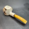 MBSD Meerschaum Jumbo Natural, Freehand Block Meerschaum Pipe, Briar-Mortise - Image 8