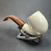 MBSD Meerschaum Deluxe, Bent Apple Block Meerschaum Pipe, Briar-Mortis [SOLD OUT] - Image 8