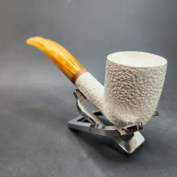 MBSD Meerschaum Deluxe, Bent Billiard Block Meerschaum Pipe, Fitted Case [SOLD OUT] - Image 8
