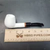 MBSD Meerschaum Deluxe, Rusticated Bent Egg, Block Meerschaum Pipe, Briar-Mortis [SOLD OUT] - Image 8