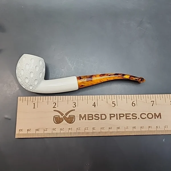 MBSD Meerschaum Lattice Bent Egg Block Meerschaum Pipe [SOLD OUT] - Image 8