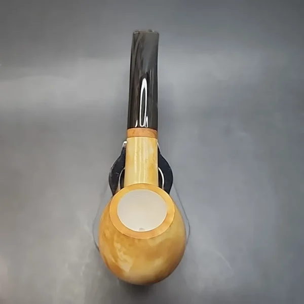 MBSD Meerschaum Deluxe, Bent Author Block Meerschaum Pipe, Briar-Mortis [SOLD OUT] - Image 8