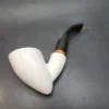 MBSD Meerschaum Deluxe, Bent Pickaxe Block Meerschaum Pipe, Briar-Mortis [SOLD OUT] - Image 8