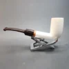 MBSD Meerschaum Deluxe, Stacked Bent Billiard Block Meerschaum Pipe, Briar-Mortis [SOLD OUT] - Image 8