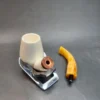 MBSD Meerschaum Deluxe, Bent Rhodesian Block Meerschaum Pipe, Briar-Mortise [SOLD OUT] - Image 9