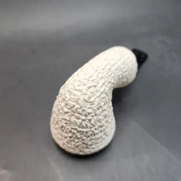 MBSD Meerschaum Deluxe Chubby Rusticated Rhodesian Block Meerschaum Pipe, Briar-Mortis [SOLD OUT] - Image 9