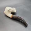MBSD Meerschaum Deluxe Natural, Freehand Block Meerschaum Pipe, Briar-Mortise - Image 9