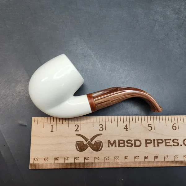 MBSD Meerschaum Deluxe, Bent Apple Block Meerschaum Pipe, Briar-Mortis [SOLD OUT] - Image 9