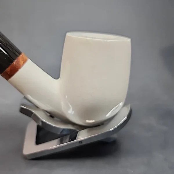 MBSD Meerschaum Deluxe, Marble Billiard Apple Block Meerschaum Pipe, Briar-Mortis [SOLD OUT] - Image 9