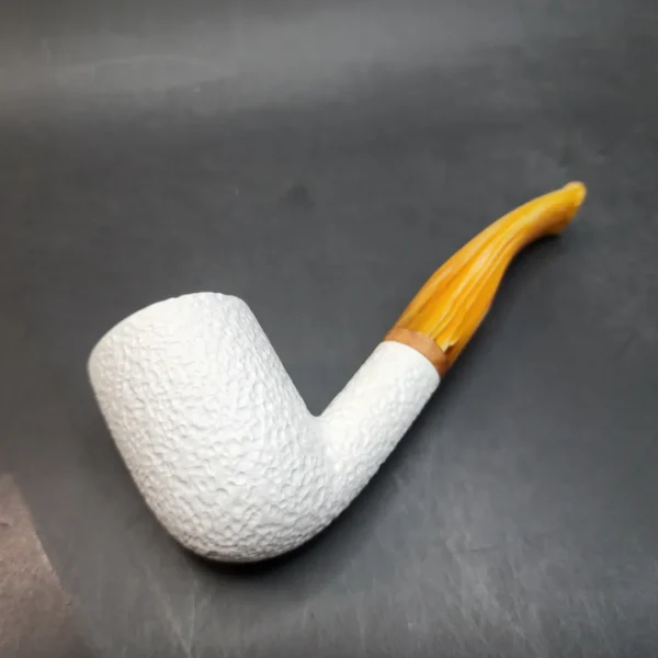 MBSD Meerschaum Deluxe, Bent Billiard Block Meerschaum Pipe, Fitted Case [SOLD OUT] - Image 9