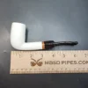 MBSD Meerschaum Deluxe, Stacked Bent Billiard Block Meerschaum Pipe, Briar-Mortis [SOLD OUT] - Image 9