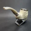MBSD Meerschaum Spigot, Triple Mounted Silver, Block Meerschaum Pipe [SOLD OUT] - Image 10